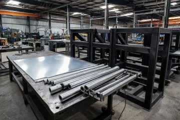 Industrial machinery metal components